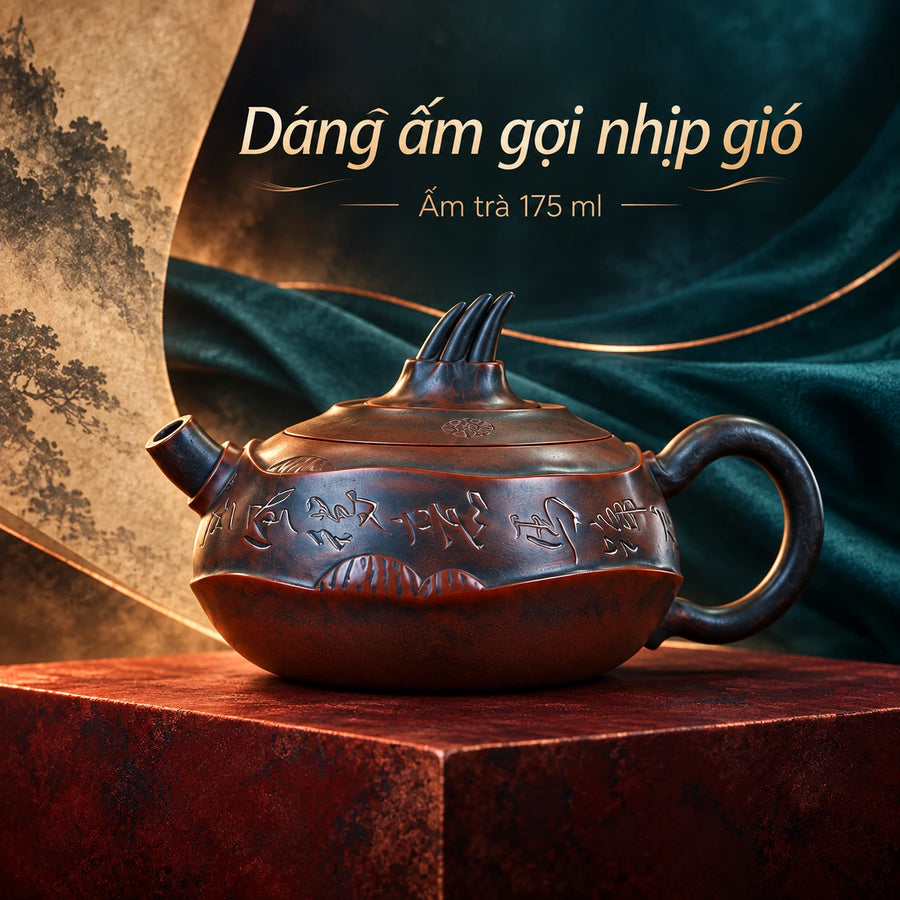 陶礼【春风得意】广西钦州坭兴陶中式马蹄壶大师壶刻字175ml F01 Vietnamese