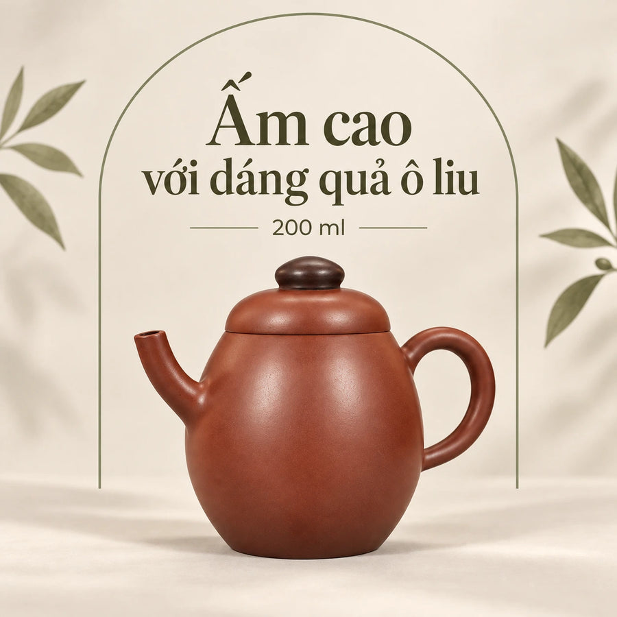 陶礼【橄榄】钦州坭兴陶泡茶壶高级陶壶陶瓷高档家用茶具橄榄壶梨形 F01 Vietnamese