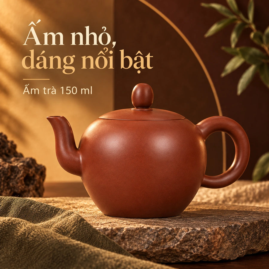 陶礼【小美人肩】广西钦州坭兴陶泡茶壶高档家用手工壶茶壶150ml F01 Vietnamese