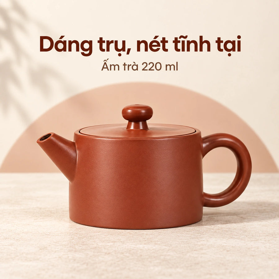 陶礼【满江红】广西钦州坭兴陶茶具茶壶单个家用泡茶纯手工壶220ml F01 Vietnamese