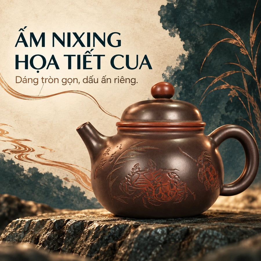 陶礼【来财】广西钦州坭兴陶紫皮泡茶壶家用茶具手工壶凤鸣200ml F01 Vietnamese