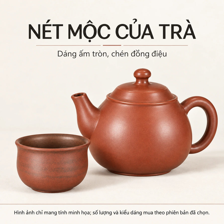 陶礼【巨轮珠】广西钦州坭兴陶一人用一壶两杯套组广西坭兴275ml F01 Vietnamese