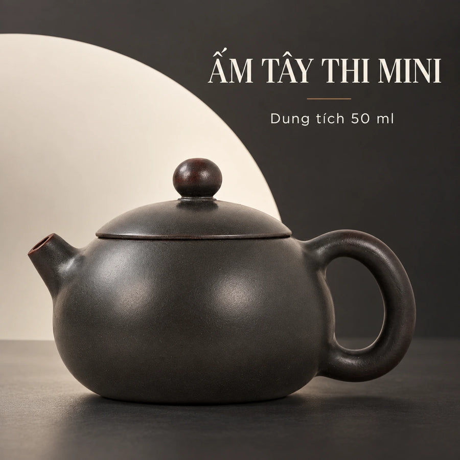 陶礼【mini壶茶具】广西钦州坭兴陶红色/黑色小容量迷你小壶50ml F01 Vietnamese