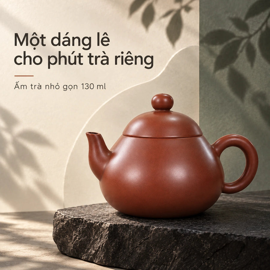 陶礼【小香梨】广西钦州坭兴陶130ml香梨茶壶泡茶壶梨形小容量茶具 F01 Vietnamese