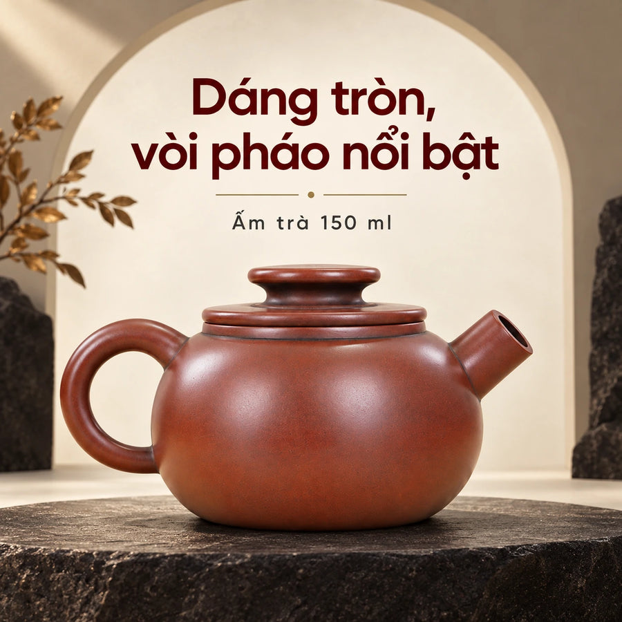 陶礼【炮嘴】广西钦州坭兴陶泥壶泡茶壶茶具炮嘴茶壶家用中式150ml F01 Vietnamese