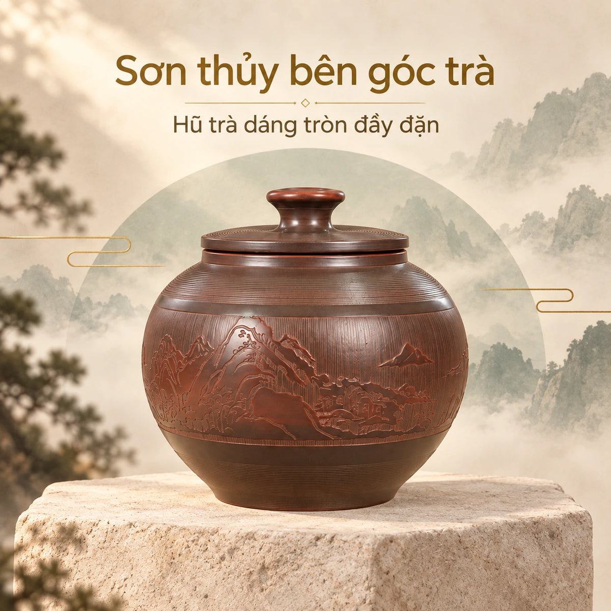 Hũ đựng trà · Chỉ Một Màu Thanh Lục