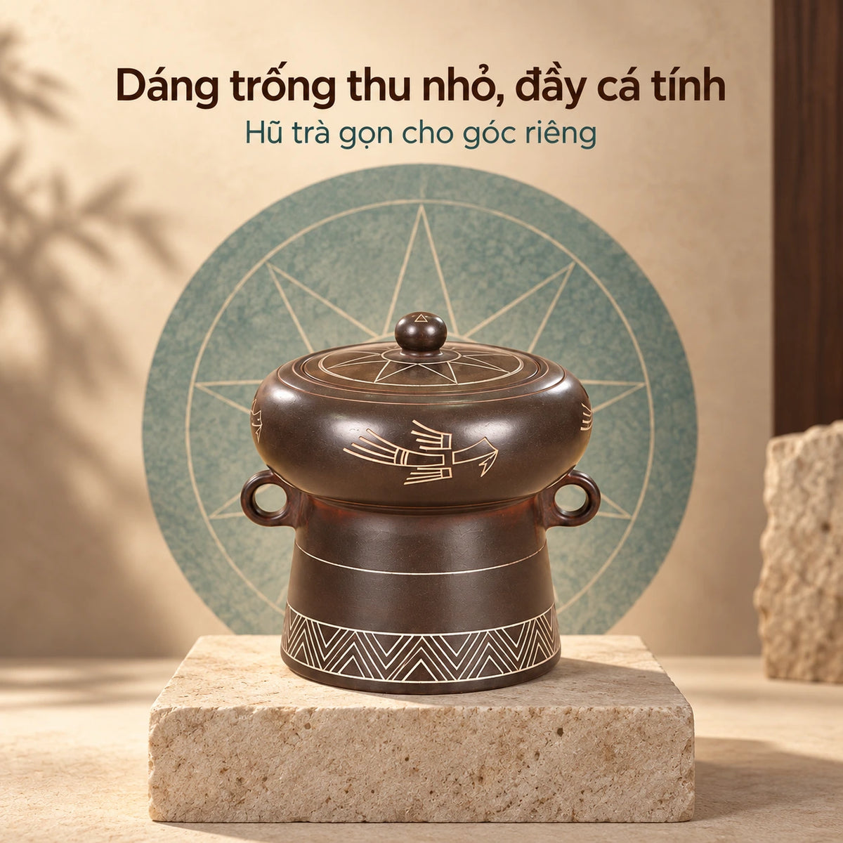 Hũ đựng trà · Trống Đồng Tú Cầu Nhỏ