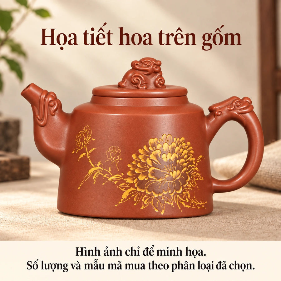 【繁花似锦】广西陶礼坭兴陶茶具高档家用礼盒高端 F01 Vietnamese upright corrected