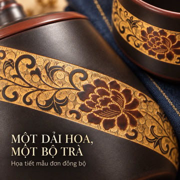 Bộ trà Nê Hưng · Mẫu Đơn Ngâm