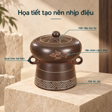 Hũ đựng trà · Trống Đồng Tú Cầu Nhỏ