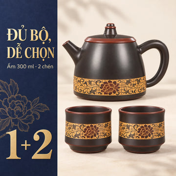 Bộ trà Nê Hưng · Mẫu Đơn Ngâm