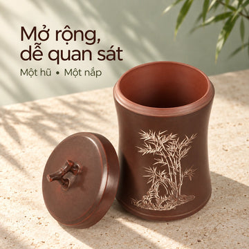 Hũ đựng trà · Trúc Vận