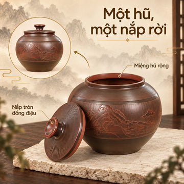 Hũ đựng trà · Chỉ Một Màu Thanh Lục