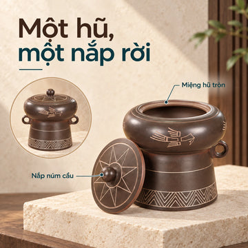 Hũ đựng trà · Trống Đồng Tú Cầu Nhỏ