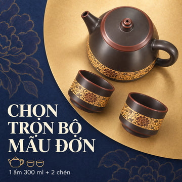 Bộ trà Nê Hưng · Mẫu Đơn Ngâm