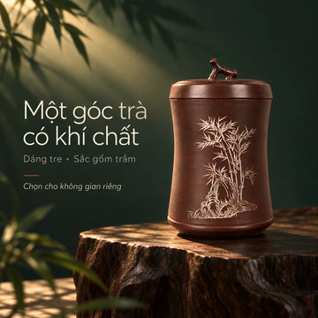 Hũ đựng trà · Trúc Vận